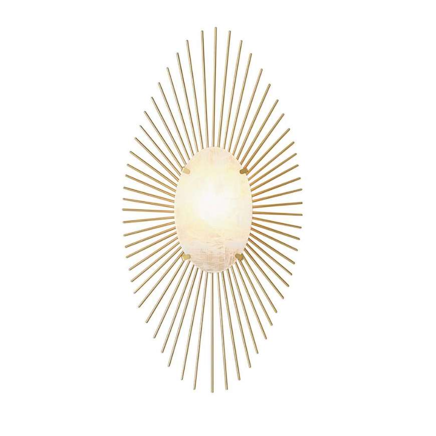 Picture of RADIAL BURST ELECTRIFIED WALL SCONCE-GOLD-HW