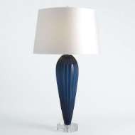 Picture of TEARDROP GLASS LAMP-BLUE