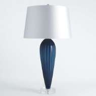 Picture of TEARDROP GLASS LAMP-BLUE