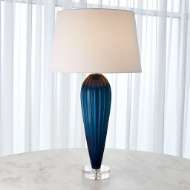 Picture of TEARDROP GLASS LAMP-BLUE