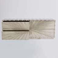 Picture of LINEN FOLD CABINET-SILVER