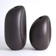 Picture of RIVER STONE VASES-BLACK