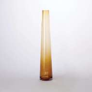 Picture of GLASS TOWER VASES-AMBER