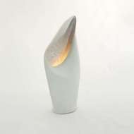 Picture of COWL LAMP-WHITE W/SILVER LEAF