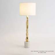 Picture of FACET BLOCK TABLE LAMP-BRASS