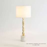 Picture of FACET BLOCK TABLE LAMP-BRASS