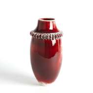 Picture of RUFFLE VASE AND BOWL COLLECTION-OXBLOOD