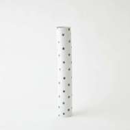 Picture of SPOTTED TUBE VASES-WHITE W/BLACK SPOTS