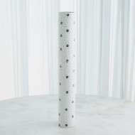 Picture of SPOTTED TUBE VASES-WHITE W/BLACK SPOTS