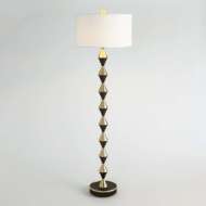 Picture of ITALIAN DIAMOND FLOOR LAMP-BRONZE/BRASS