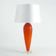 Picture of TEARDROP GLASS LAMP-ORANGE