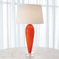 Picture of TEARDROP GLASS LAMP-ORANGE