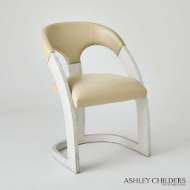 Picture of DELIA DINING CHAIR-WHITE BURL