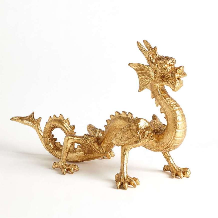 Picture of STANDING DRAGON-GOLD LEAF