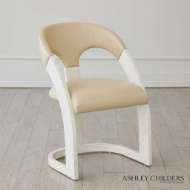 Picture of DELIA DINING CHAIR-WHITE BURL