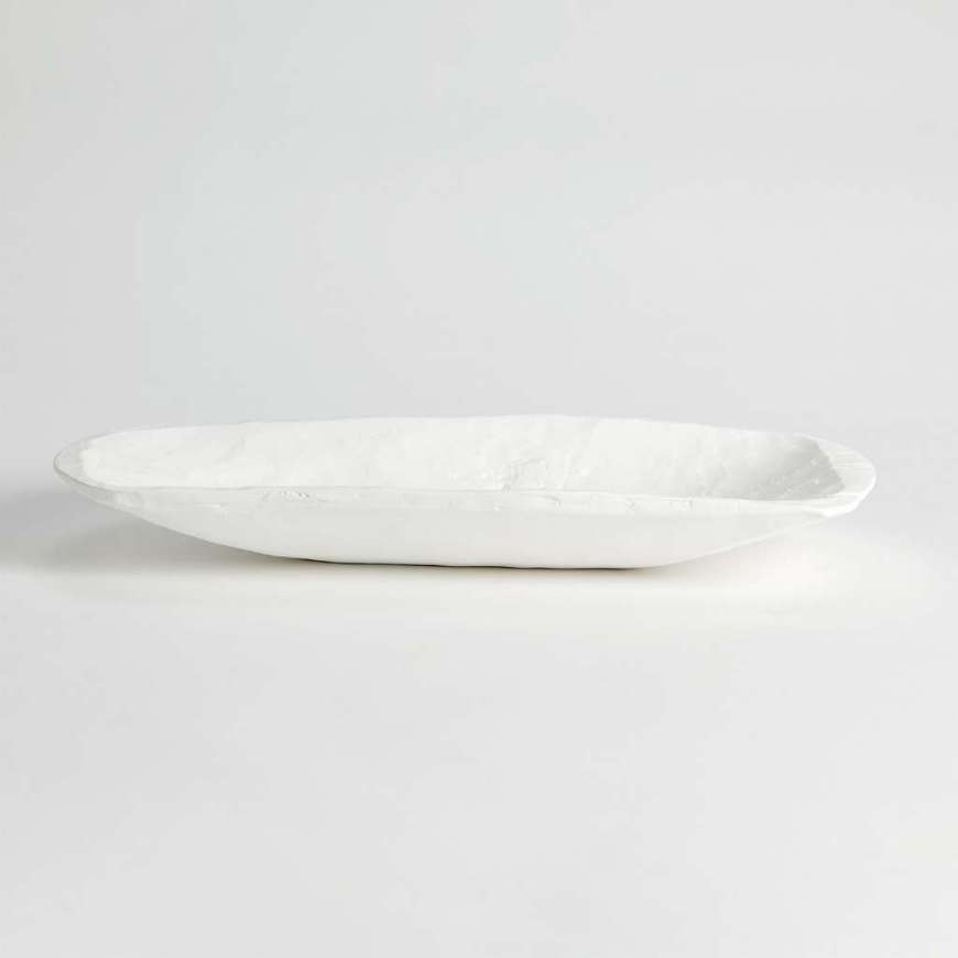 Picture of FAUX TIMBER RECTANGULAR BOWL-MATTE WHITE