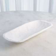 Picture of FAUX TIMBER RECTANGULAR BOWL-MATTE WHITE