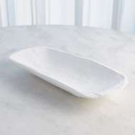 Picture of FAUX TIMBER RECTANGULAR BOWL-MATTE WHITE