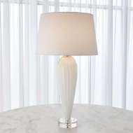 Picture of TEARDROP GLASS LAMP-WHITE