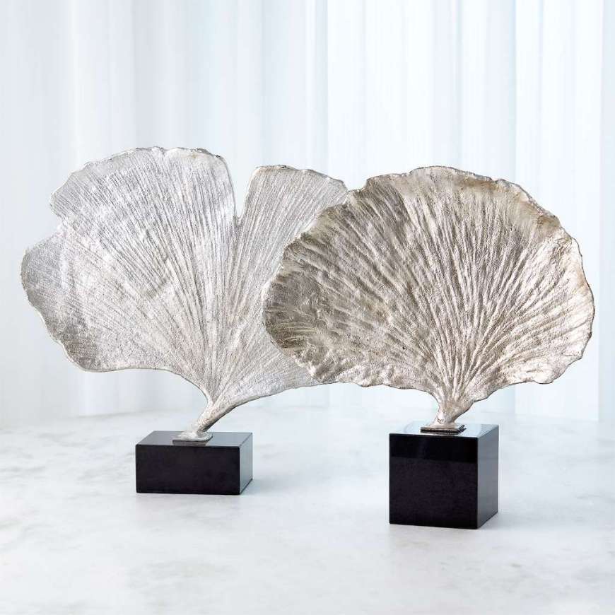 Picture of GINKGO LEAF SCULPTURE-SILVER FINISH