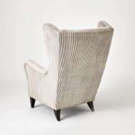 Picture of WING CHAIR-WIDE WALE CORDUROY-SMOKE