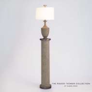 Picture of COLUMN FLOOR LAMP-GREY SANDBLASTED OAK