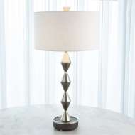 Picture of ITALIAN DIAMOND TABLE LAMP-GUNMETAL/NICKEL