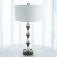 Picture of ITALIAN DIAMOND TABLE LAMP-GUNMETAL/NICKEL