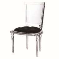 Picture of MARILYN ACRYLIC SIDE CHAIR-BLACK