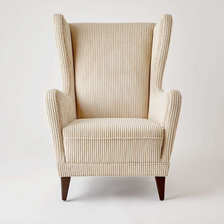 Picture of WING CHAIR-WIDE WALE CORDUROY