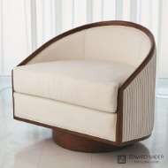 Picture of SWIVEL CHAIR-WHITE LEATHER