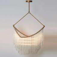 Picture of DRAPED GLASS CHANDELIER