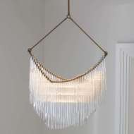 Picture of DRAPED GLASS CHANDELIER