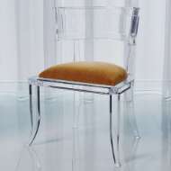 Picture of KLISMOS ACRYLIC CHAIR-BROWN SUGAR