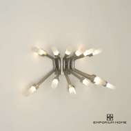 Picture of QUARTZ BURST SCONCE-SATIN NICKEL