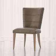 Picture of ADELAIDE SIDE CHAIR-GREY LEATHER