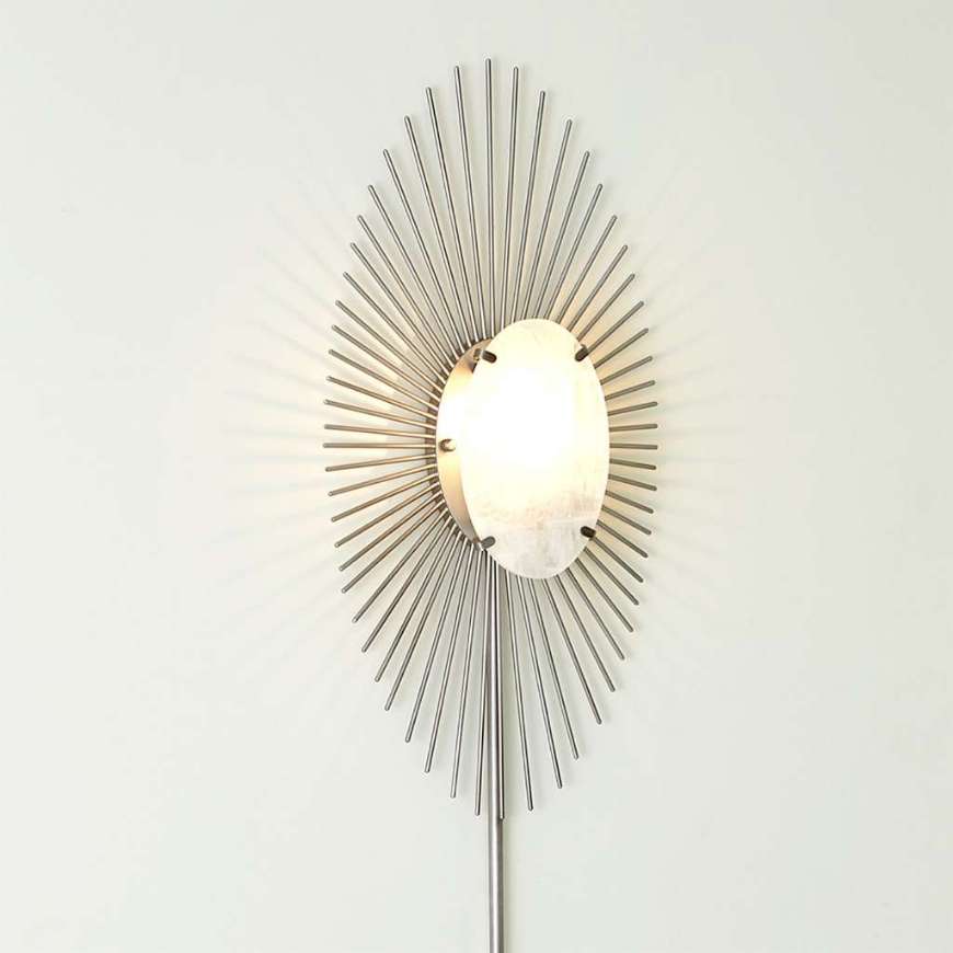 Picture of RADIAL BURST ELECTRIFIED WALL SCONCE-SILVER