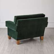 Picture of SQUARE ARM CHAIR-GREEN VELVET