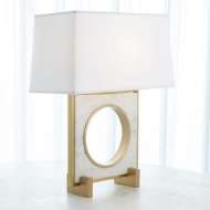 Picture of PASSAGEWAY TABLE LAMP-SATIN BRASS-SQUARE