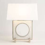 Picture of PASSAGEWAY TABLE LAMP-SHINY NICKEL-SQUARE