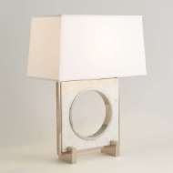 Picture of PASSAGEWAY TABLE LAMP-SHINY NICKEL-SQUARE