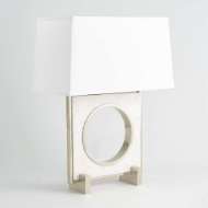 Picture of PASSAGEWAY TABLE LAMP-SHINY NICKEL-SQUARE