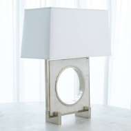 Picture of PASSAGEWAY TABLE LAMP-SHINY NICKEL-SQUARE