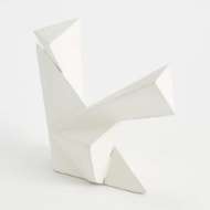 Picture of ANGULAR OUTCROP SCULPTURE-WHITE-SM