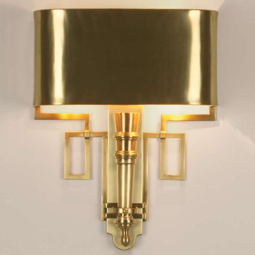 Picture of TORCH SCONCE W/SHADE-ANTIQUE BRASS