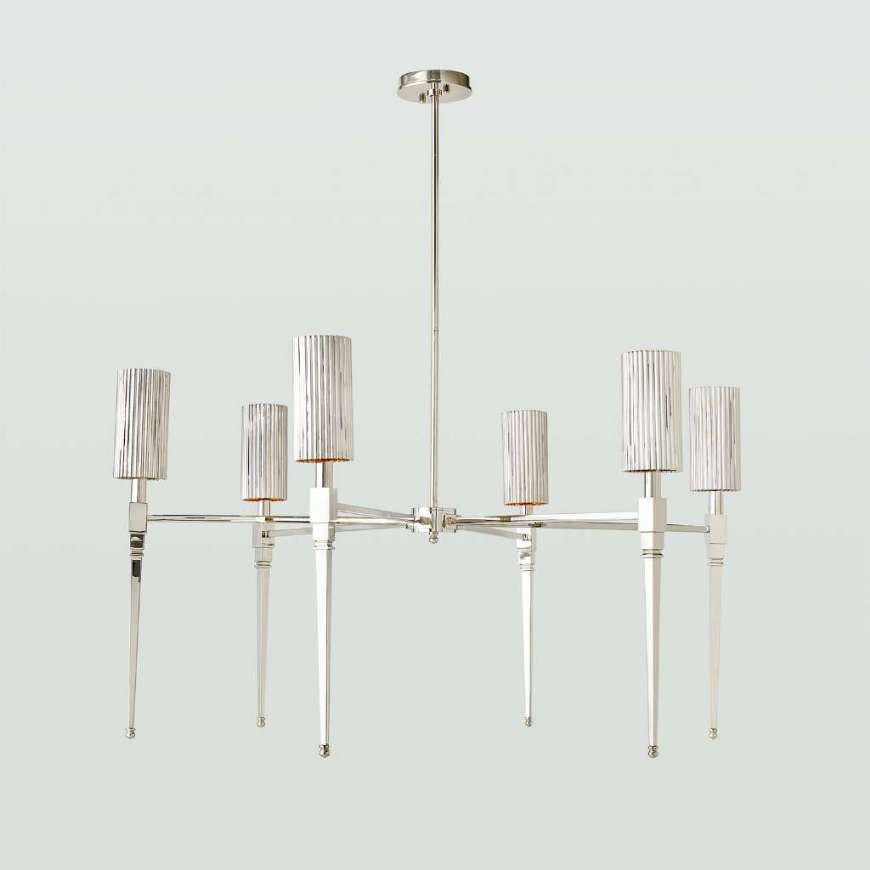 Picture of FLUTED CHANDELIER-NICKEL