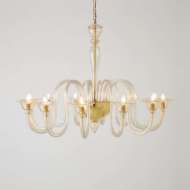 Picture of VENETIAN GLASS CHANDELIER-GOLD LEAF