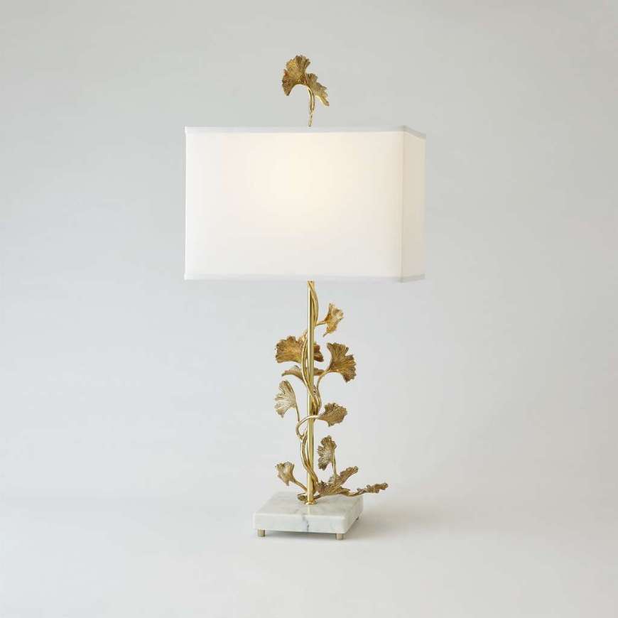 Picture of GINKGO TABLE LAMP-BRASS