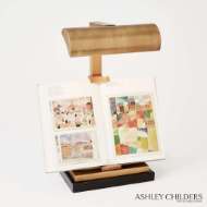 Picture of TABLETOP EASEL LAMP-MATTE BRASS