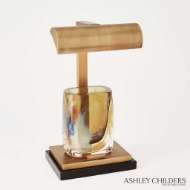 Picture of TABLETOP EASEL LAMP-MATTE BRASS